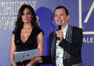 Alessandro Nomellini con Maria Grazia Cucinotta alla Cena di Gala 2